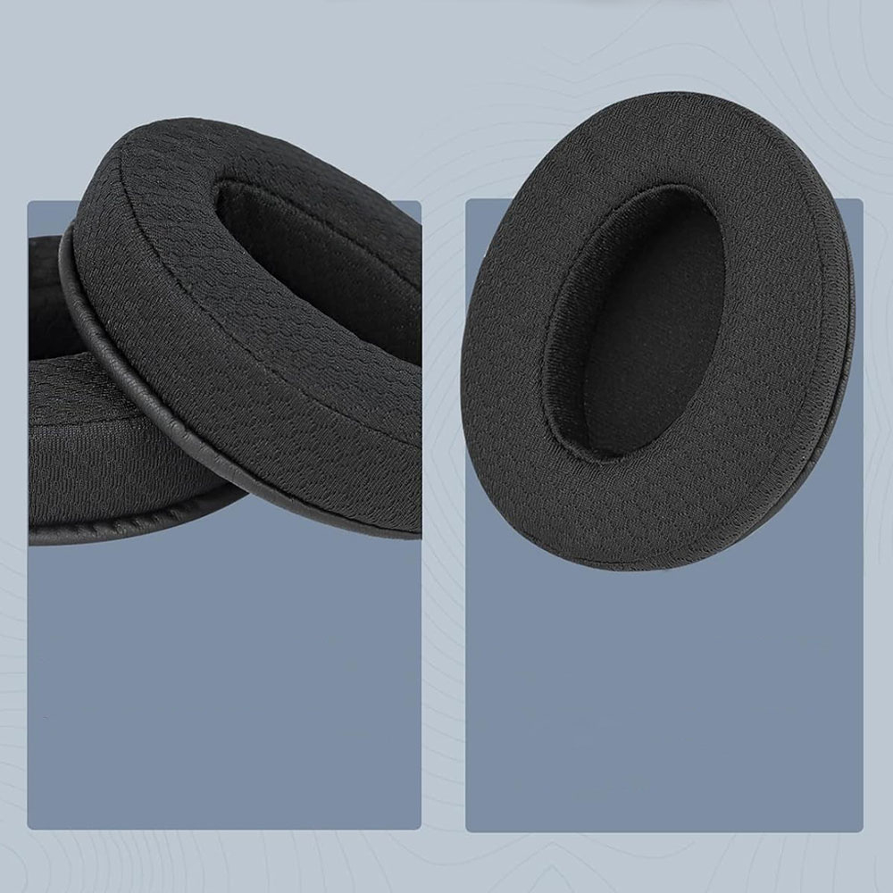 (2er Set) Sennheiser HD4.50BT / HD4.50 / HD4.50BTNC / HD 458BT / HD450 Kopfhörer Ersatz Ohr Polster Kissen - Schwarz