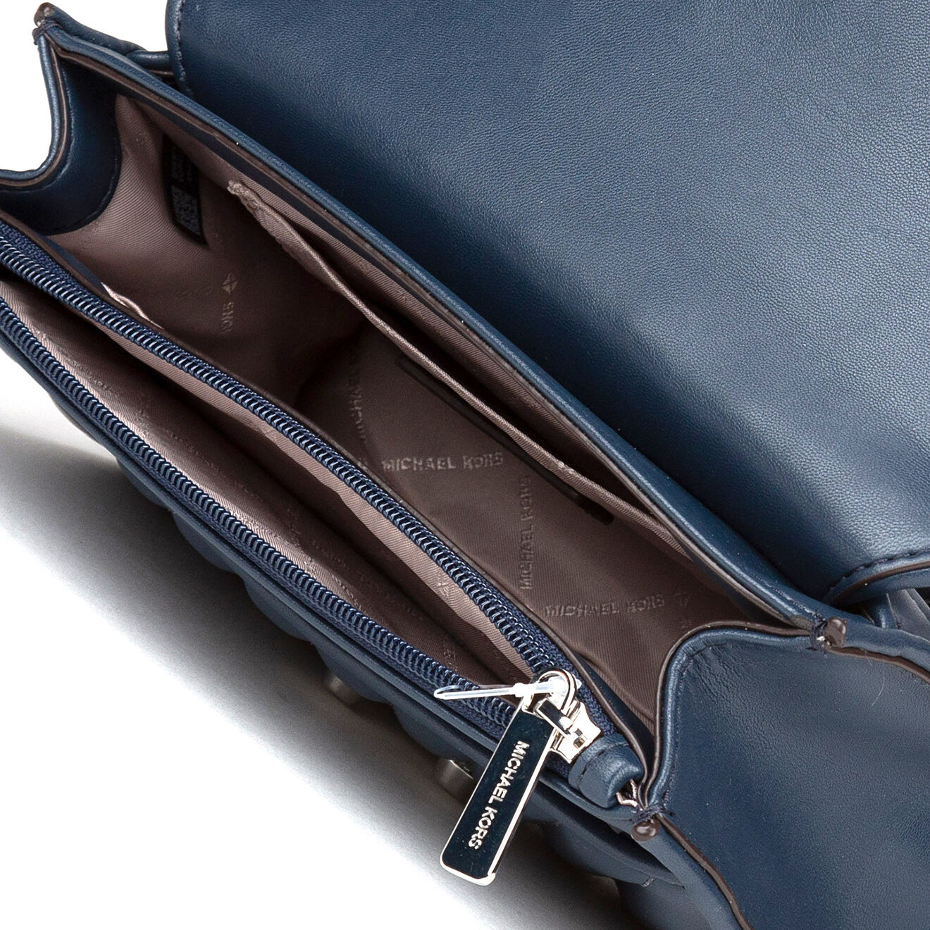 Michael Kors Sac bandoulière en Cuir Rose bleu marine - 23x18x5 cm