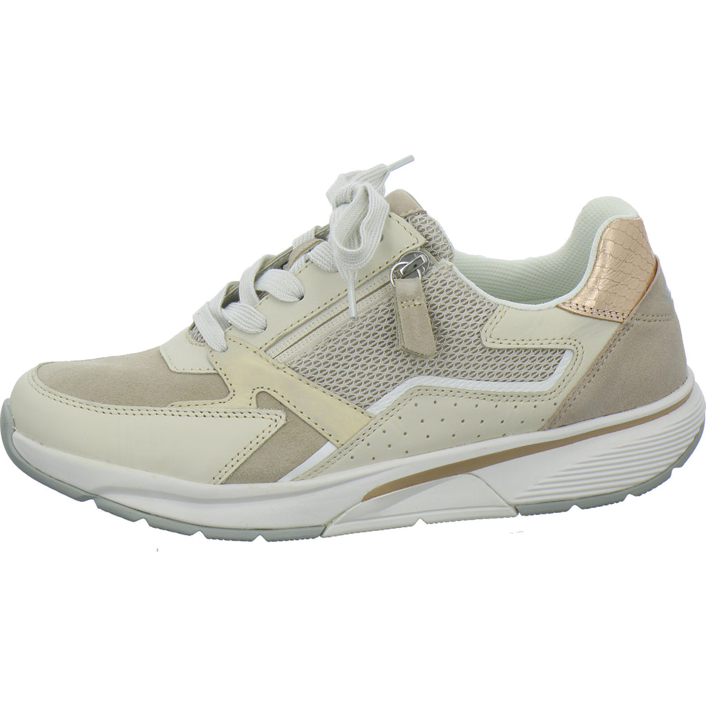 Gabor Comfort Sneaker Damen Rolling Soft Beige-kombi
