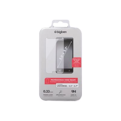 BigBen - protection d'écran universel - verre trempé pour smartphones de 5.5 à 5.7 pouces