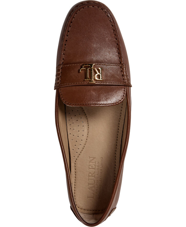 Lauren Ralph Lauren BURNISHED CALF-BARNSBURY-FL-CSL Deep saddle tan