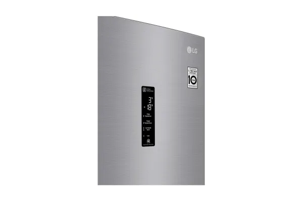 LG Refrigerator GBB71PZDMN A  , Free standing, Combi, Height 186 cm, No Frost system, Fridge net capacity 234 L, Freezer net capacity 107 L, Display, 36 dB, Silver