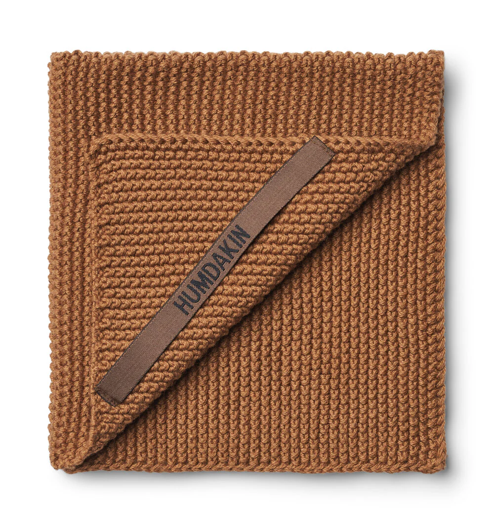 Humdakin  Strikket karklud, Tabacco - 28x28 cm.