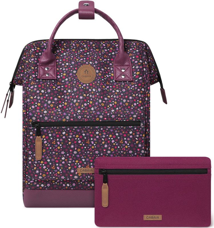Cabaïa - Adventurer All Over - Rugzak - Paars - 100% Polyester - 23 Liter