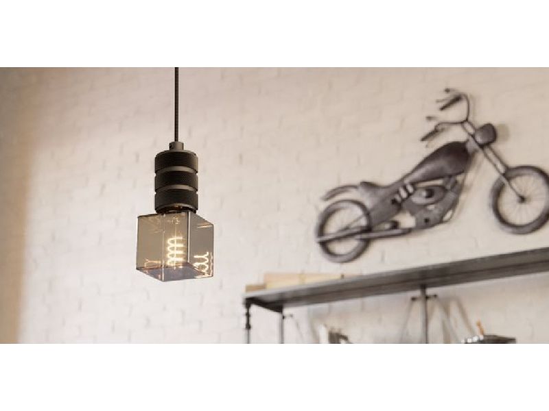 EGLO Leuchten Lampe 4 W E27 Warmweiss Übergrosses LED-Deko Leuchtmittel in besonderer Würfel-Form