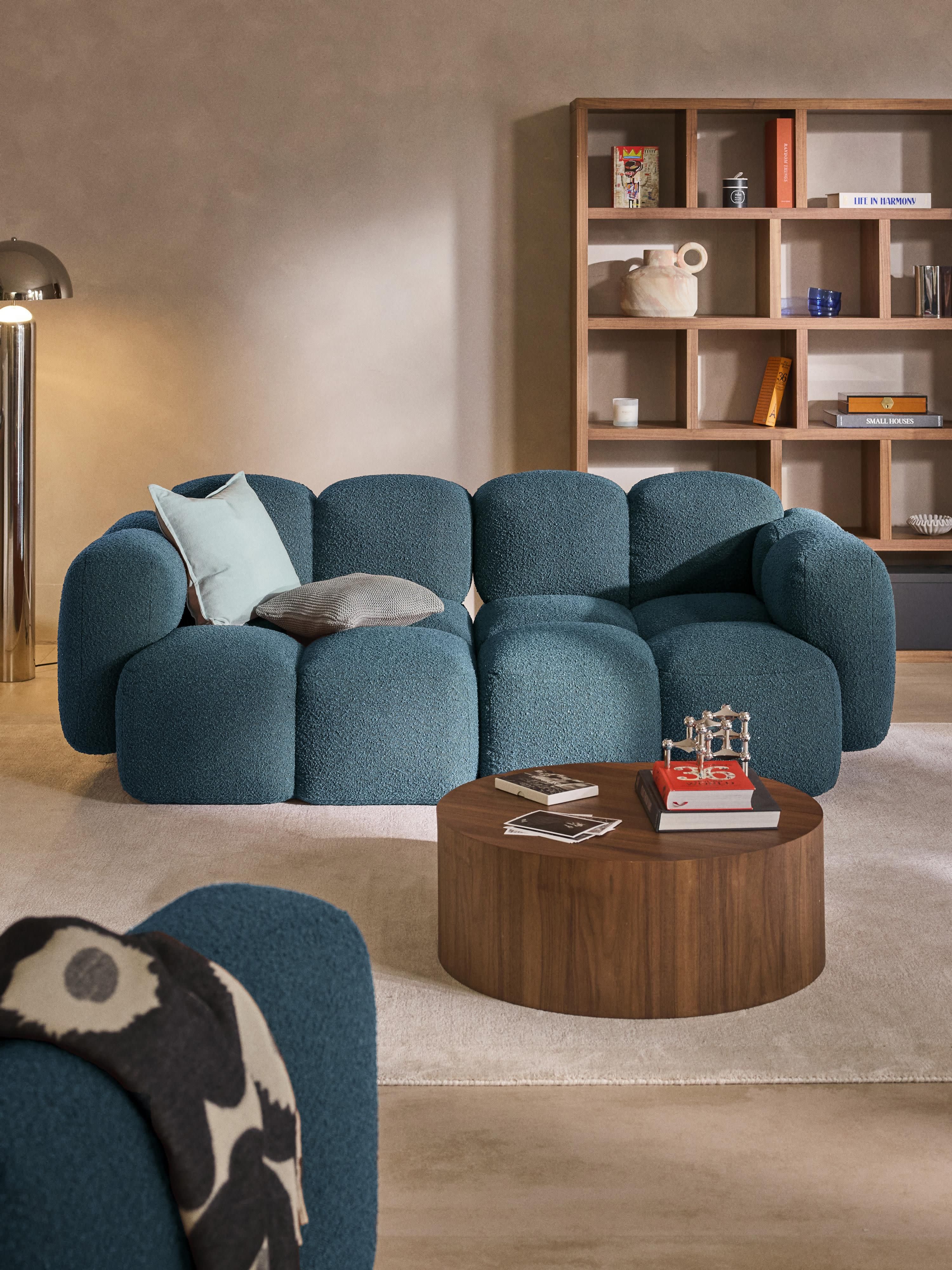 Modulaire bank Tayla (3-zits) van bouclé