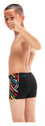 Maillot de Bain Enfant Speedo Eco  Dig Panel Aquashort Noir Rouge