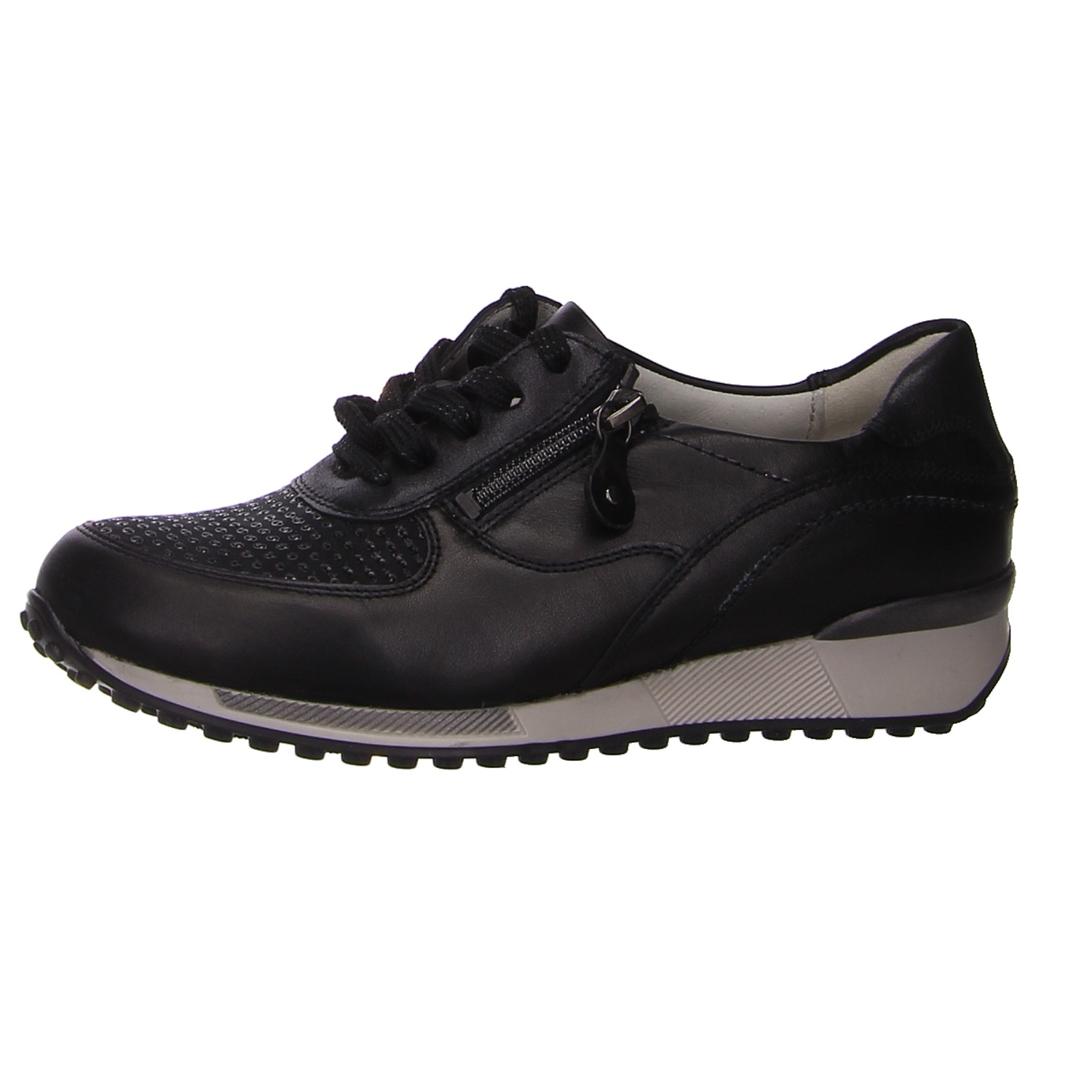 Waldläufer Sneaker schwarz schwarz