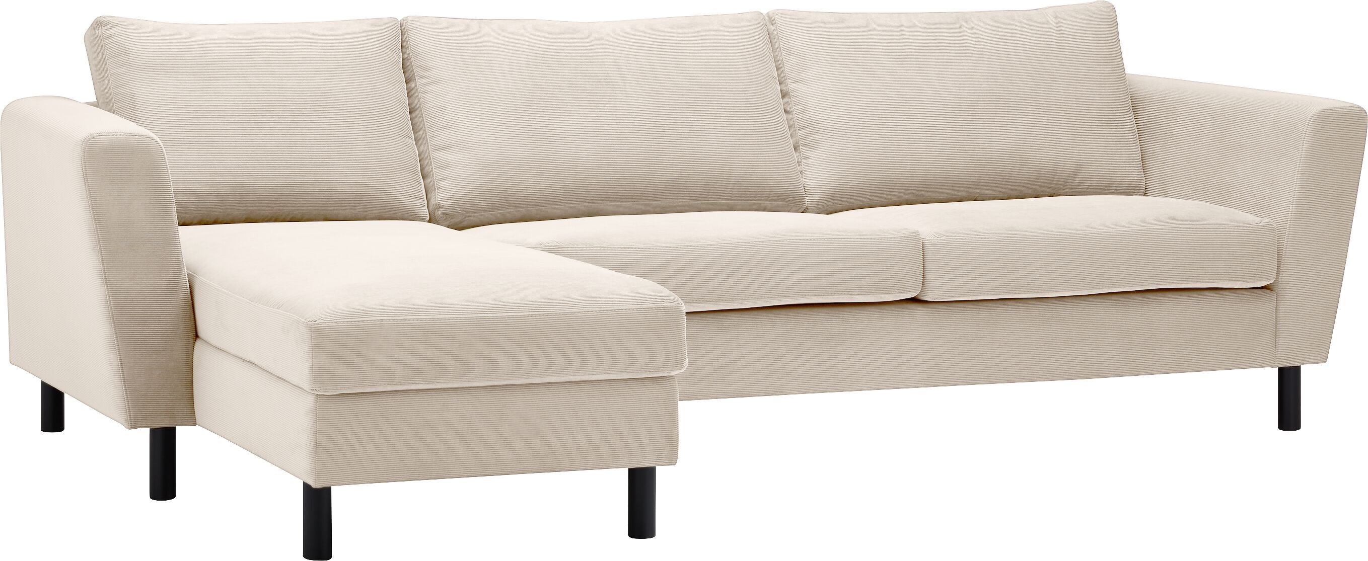 DIENER Ecksofa - Weiss / B: 235.0 cm x T: 156.0 cm x H: 81.0 cm