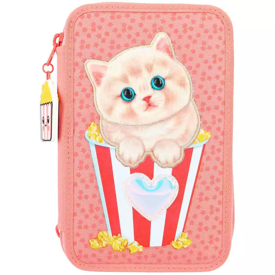 Depesche 3-Fach Federtasche CUTIE STAR inkl. Stifte TOPModel 21 x 9 x 7 cm pink