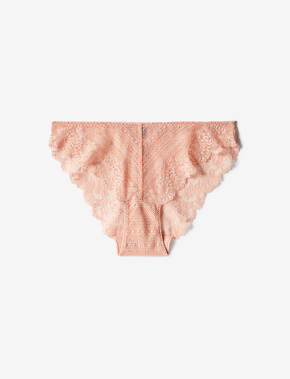 Culotte taille basse - rose fané