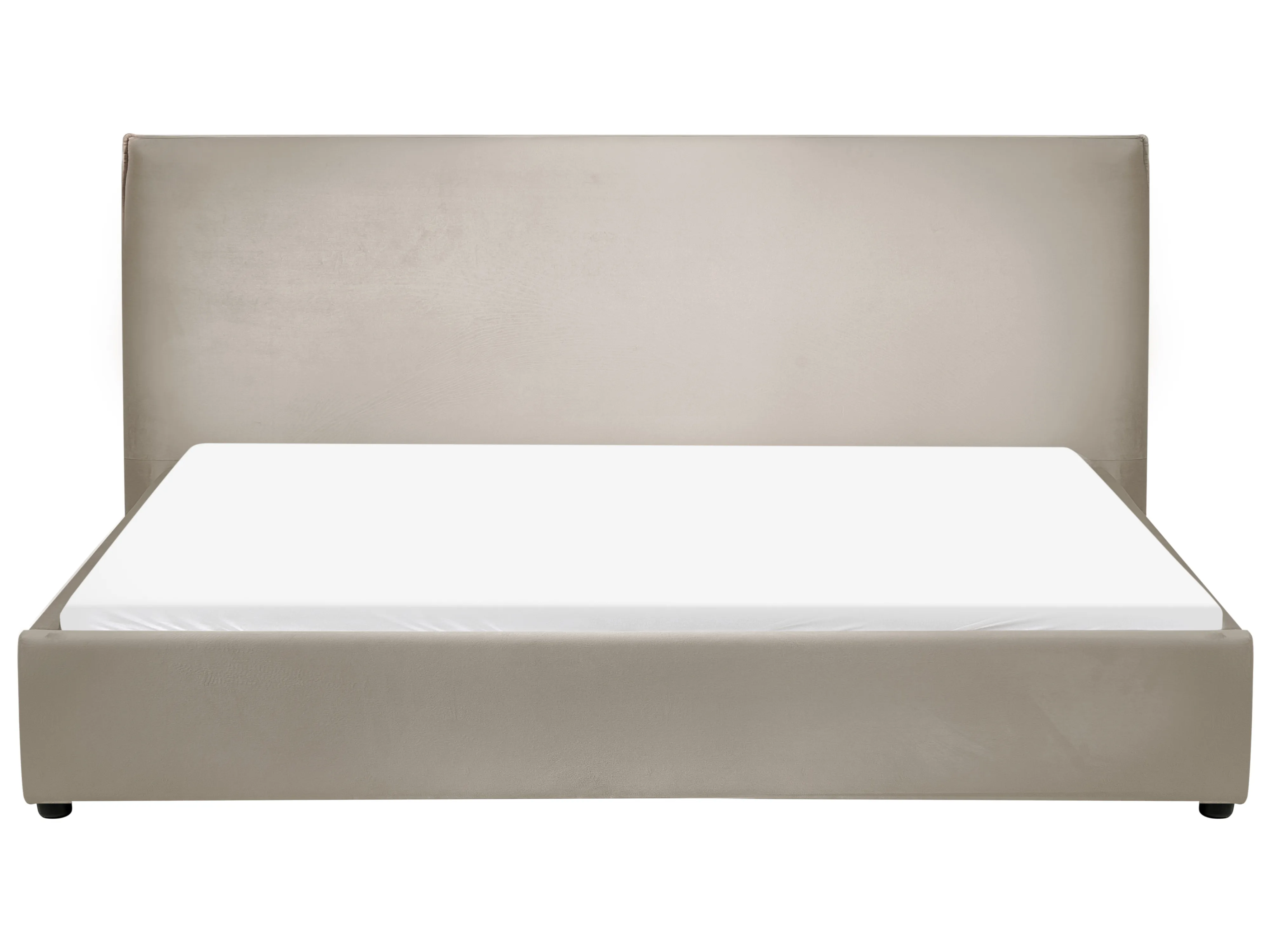 Waterbed Fluweel LAVAUR 180 x 200 cm Taupe