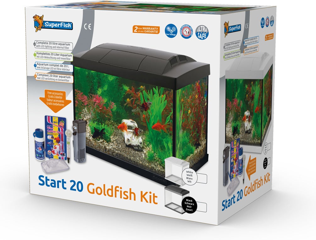 Superfish aquarium Start 20 Goldfish Kit zwart 20 L