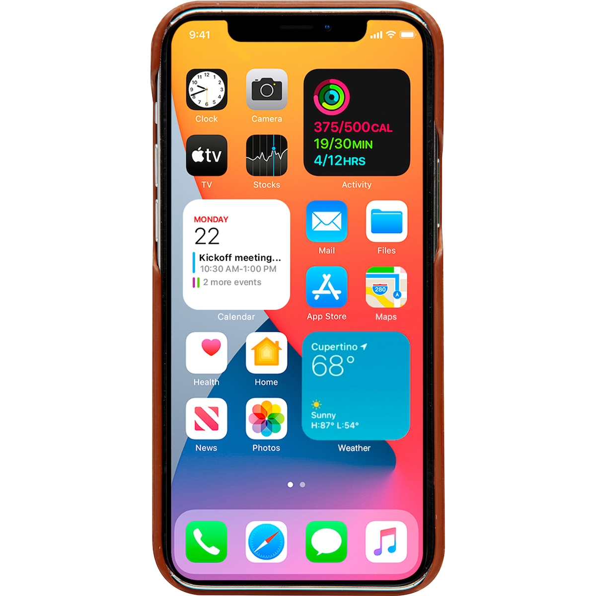 Dbramante1928 Lynge lommebokdeksel til iPhone 12/12 Pro (brun)