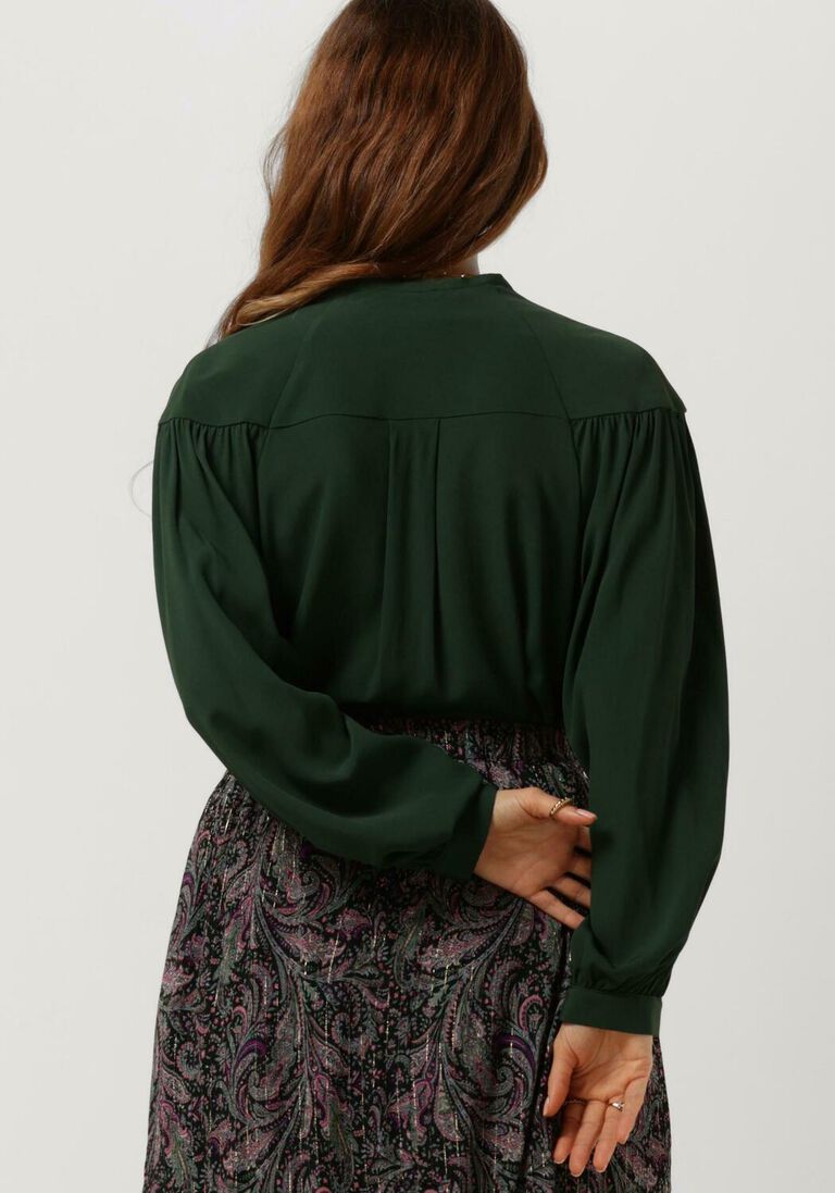 SEMICOUTURE donkergroene semicouture blouse s2wu01