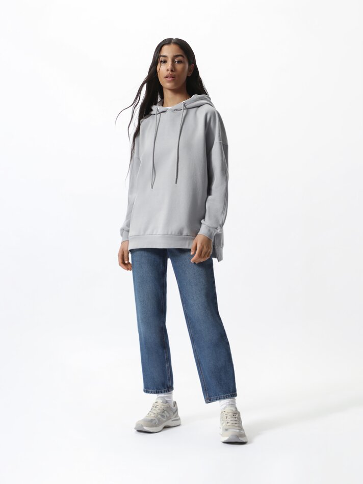 Moletom oversized - Cinza Médio
