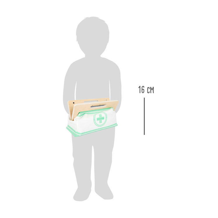 Small Foot-Dokterstas met Houten Dokter Accessoires, 18dlg.