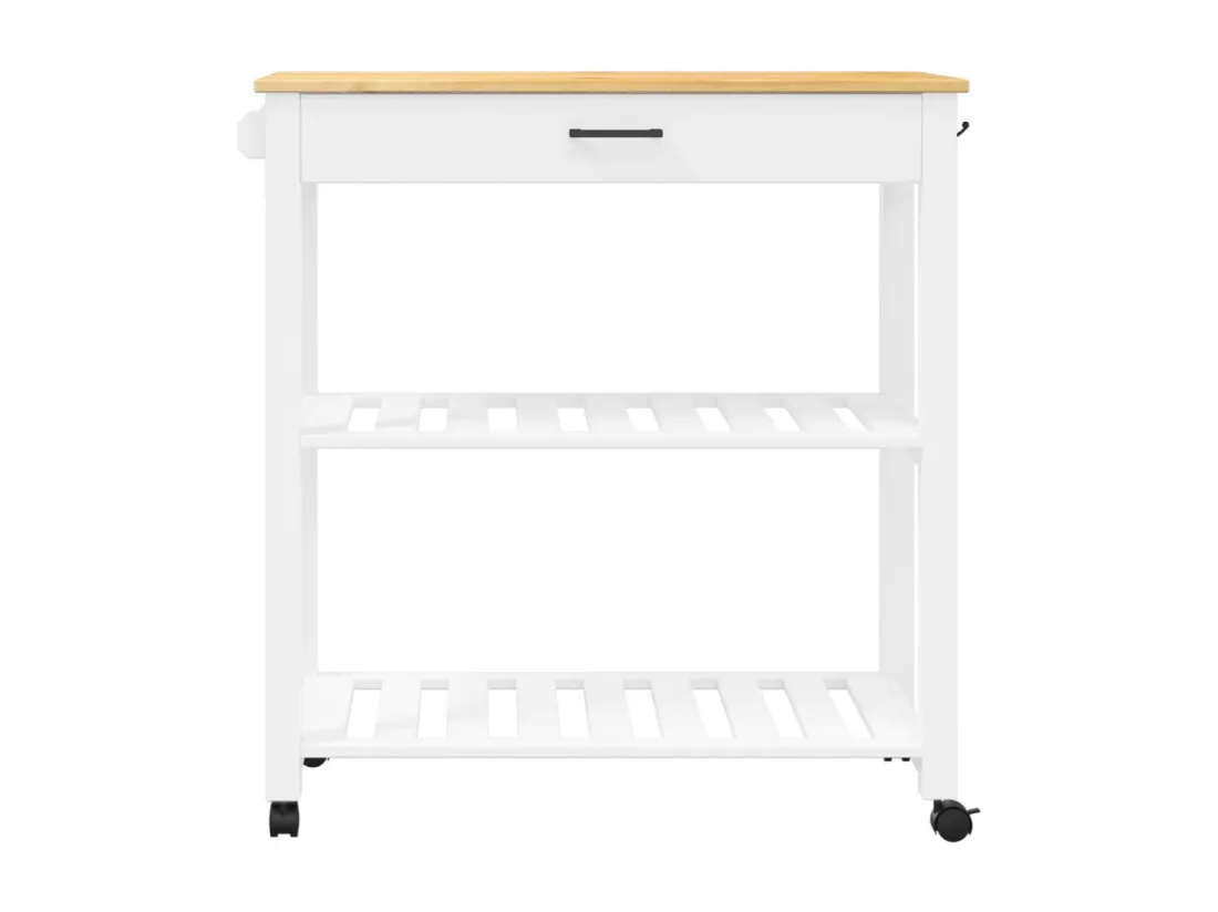 Chariot de cuisine MONZA 84x40x90 cm bois massif de pin