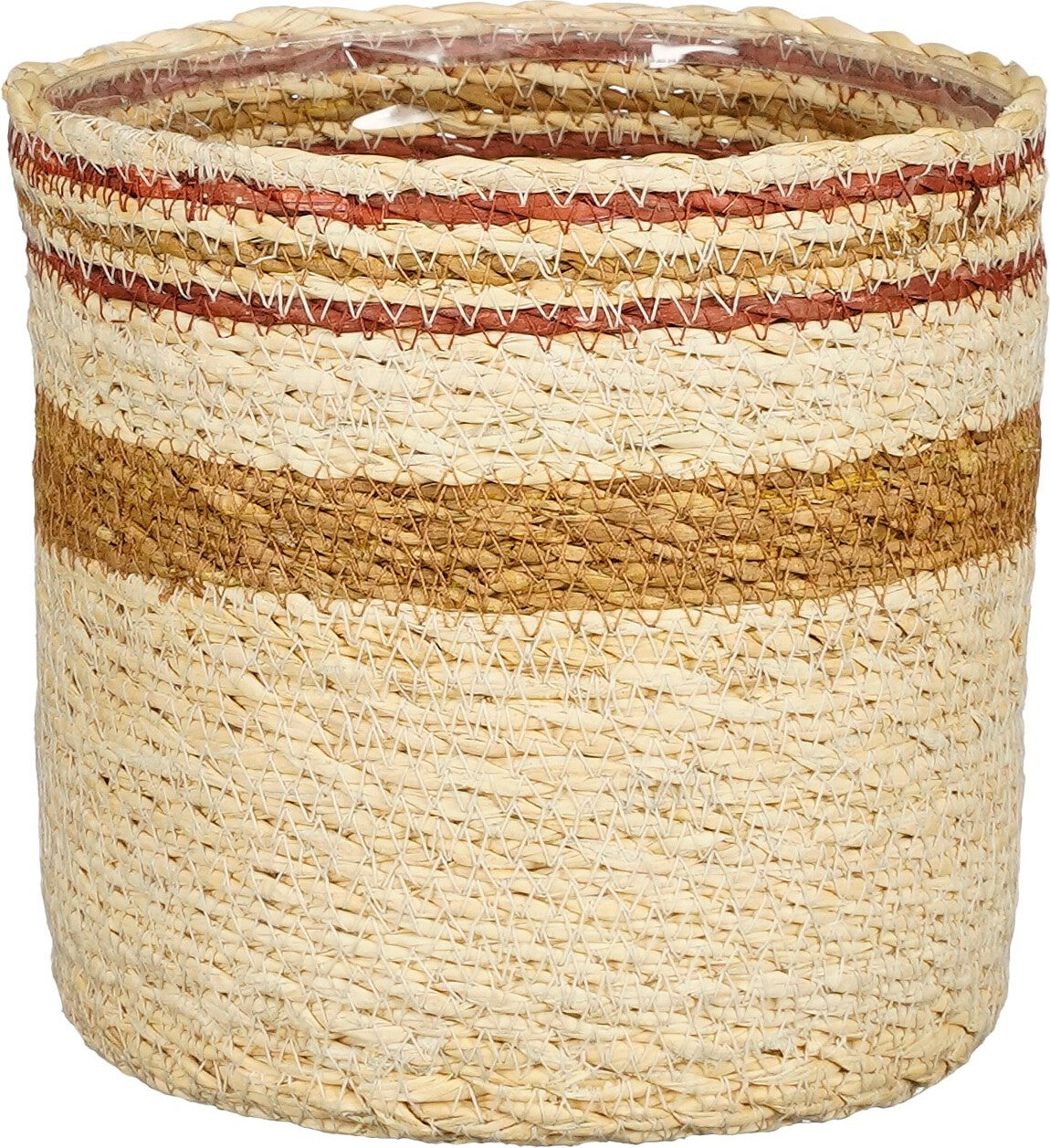 Mica Decorations plantenmand Jameson geel D 16 H 16 cm