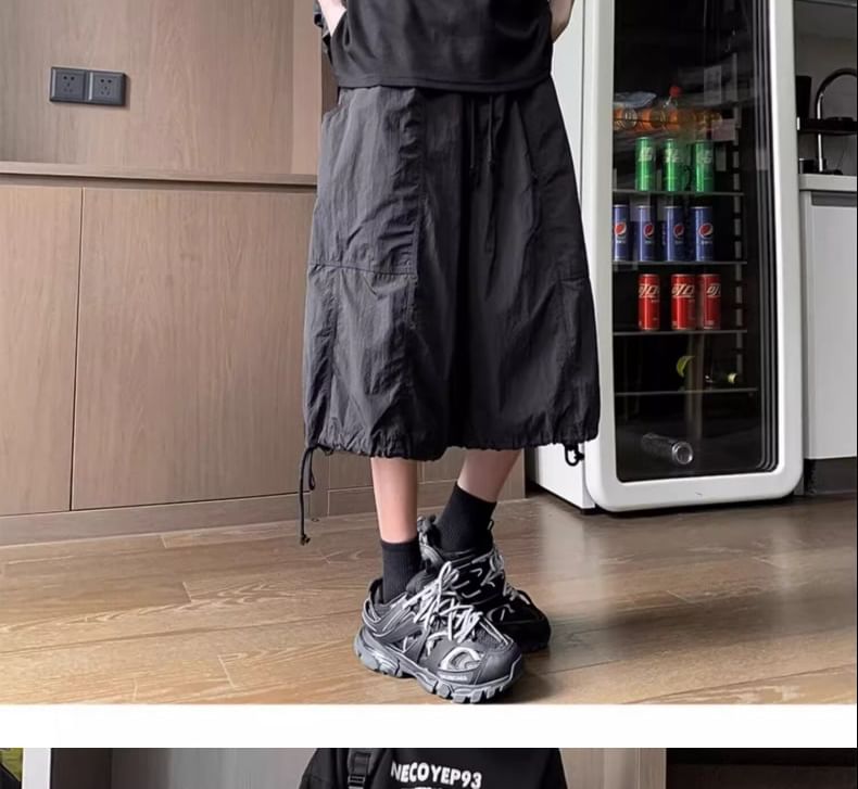 Oakjam - Mid Rise Wide Leg Shorts