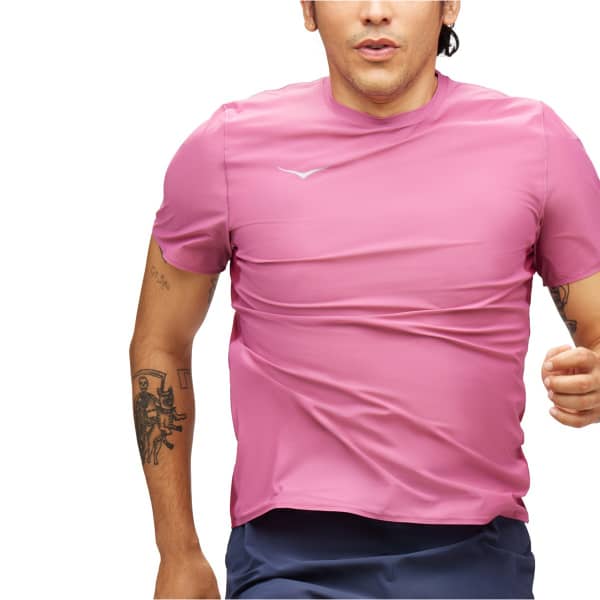 T-shirt trail HOKA ONE ONE AIROLITE RUN SHORT SLEEVE BEET ROOT