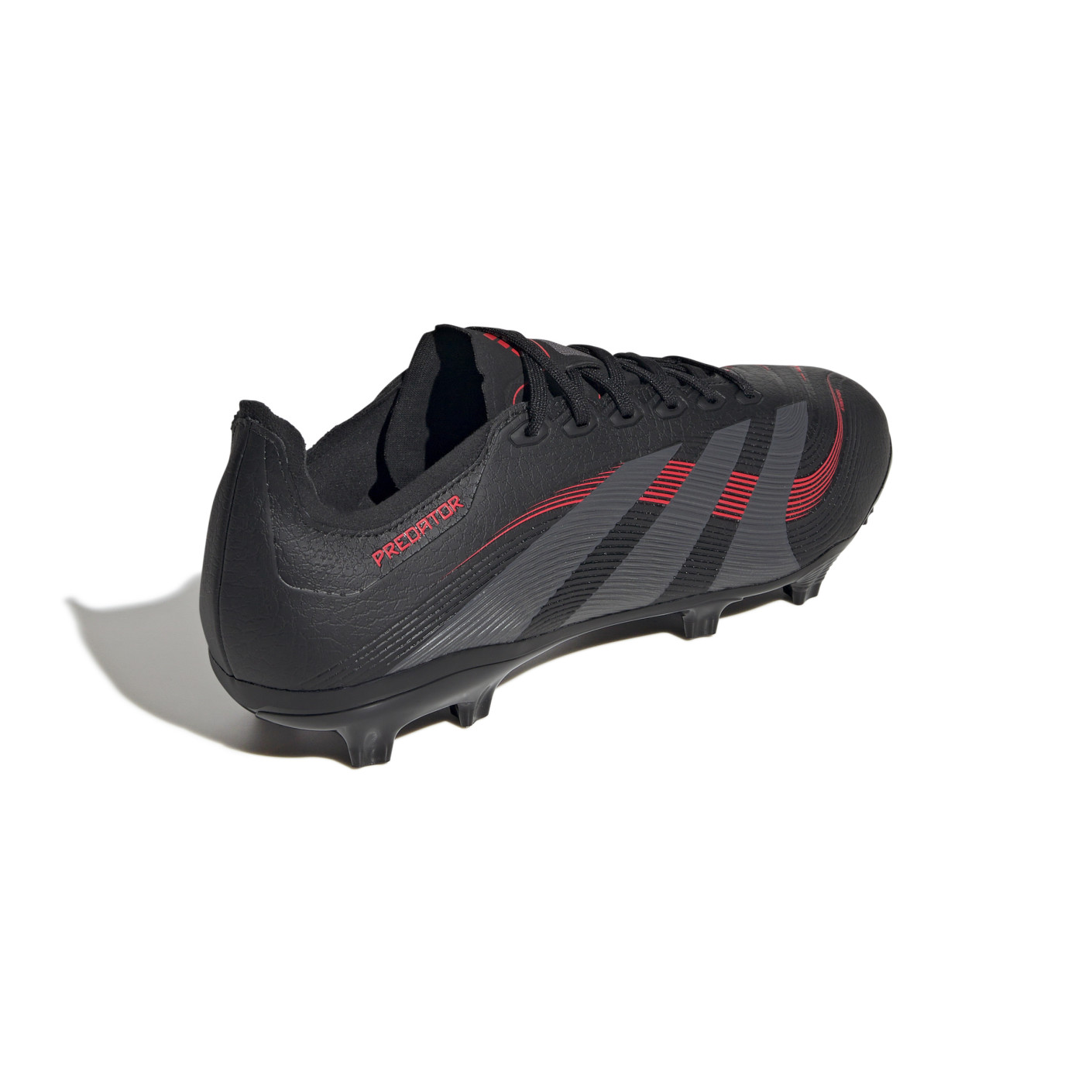 Adidas Predator League Gras / Kunstgras Voetbalschoenen (MG) Zwart Grijs Rood