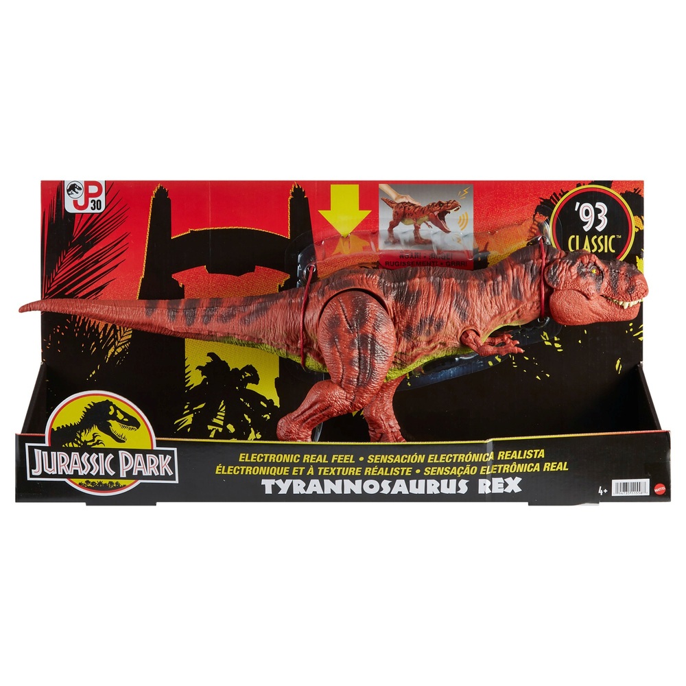 Jurassic World Park '93 Elektronischer Tyrannosaurus Rex mit realistischem Gefühl und Geräuschen