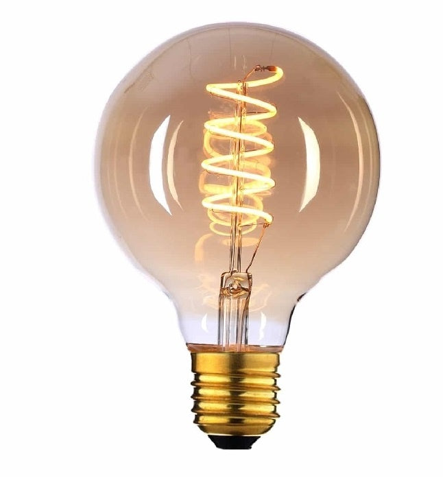 Highlight E27 4Watt Gold Spiraal 95mm  Dimbaar