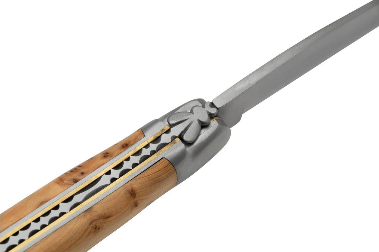 Forge de Laguiole Boraldes Edition 1212EINGE Satin Bolsters Jeneverbeshout, zakmes