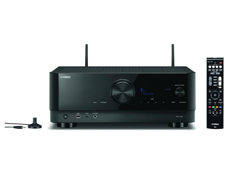 Yamaha AV-Receiver RX-V4A Schwarz 5.2 AV-Receiver mit 80 W (6 ohms, 0.06% THD)
