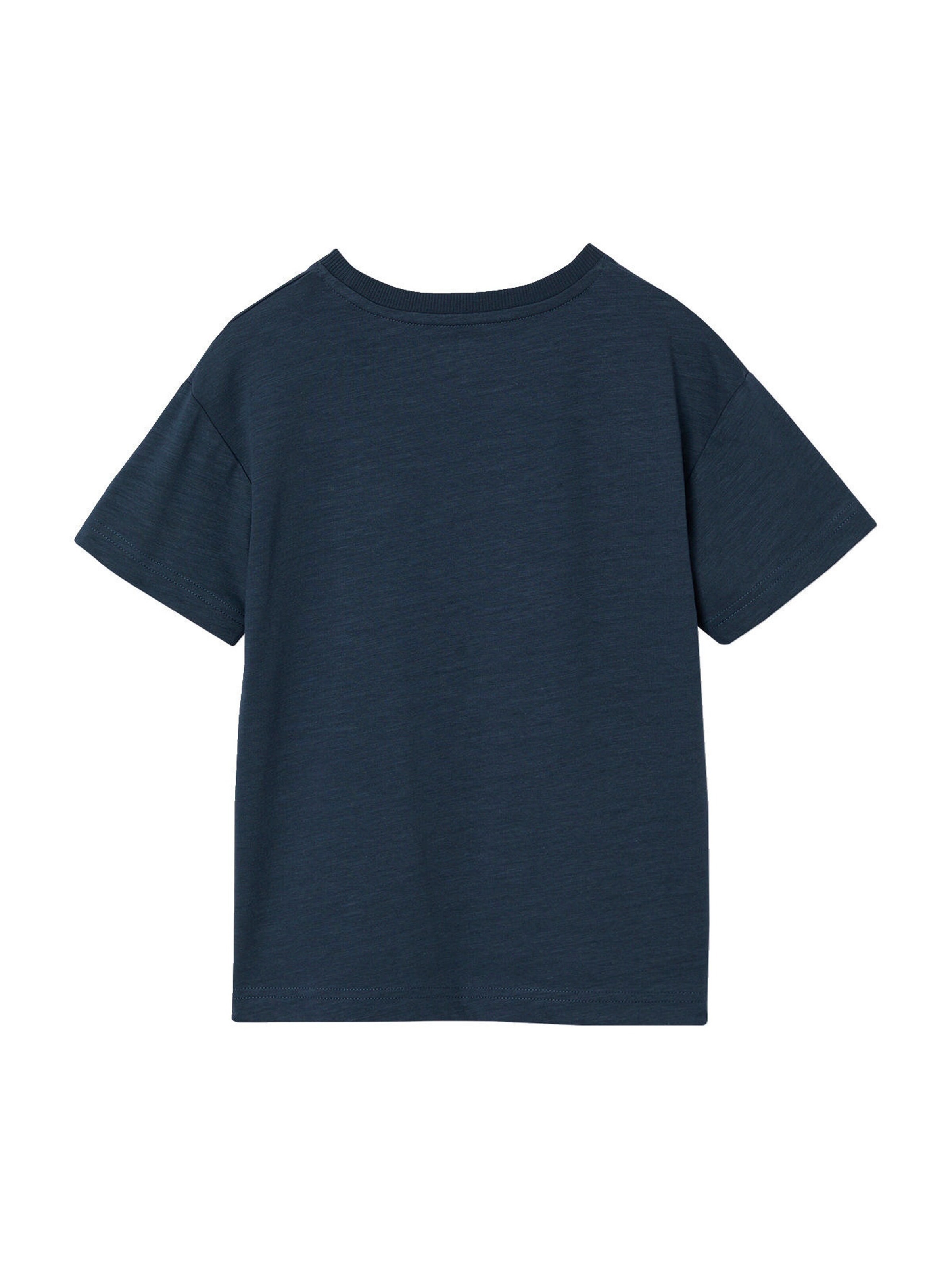 Vertbaudet Jungen T-Shirt mit grafischem Print, Recycling-Baumwolle nachtblau