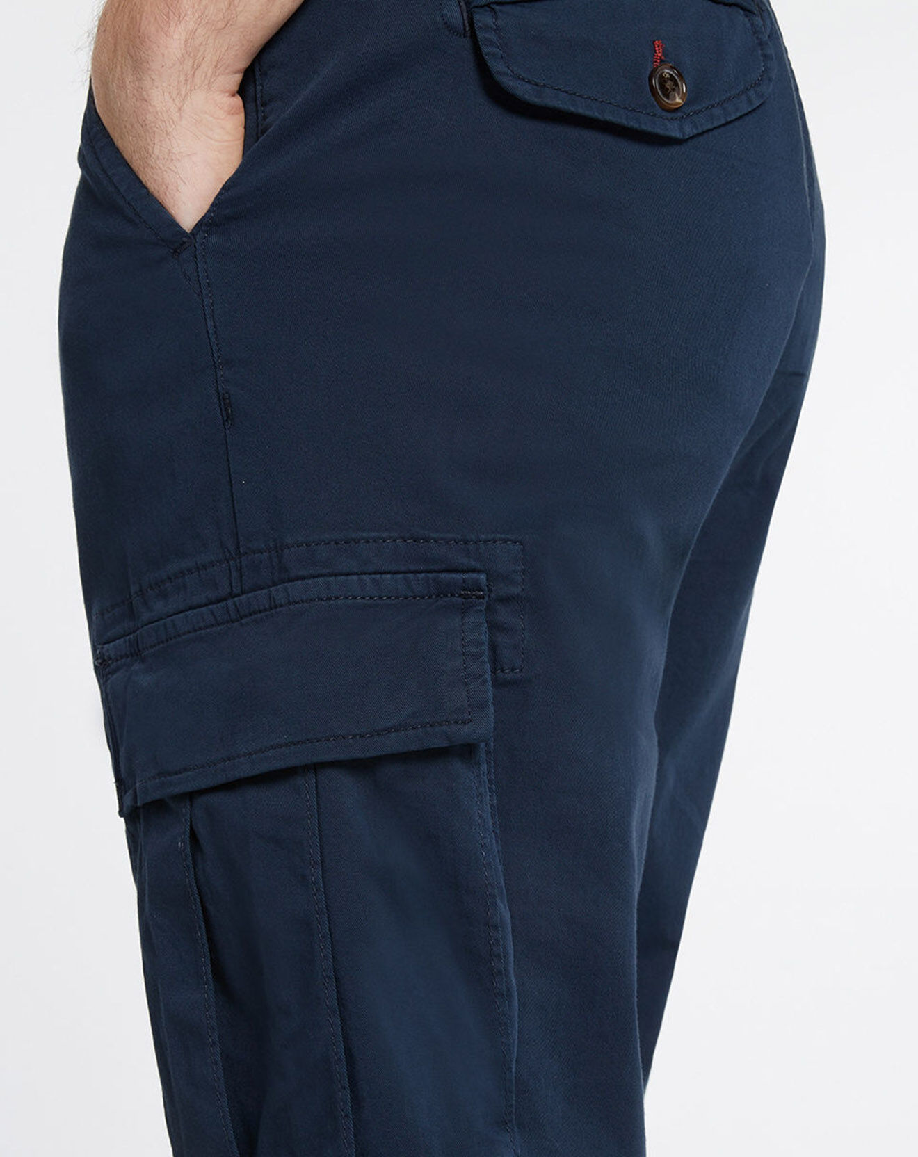 Scotch & Soda Pantalon Cargo Slim Fit Stuart bleu marine