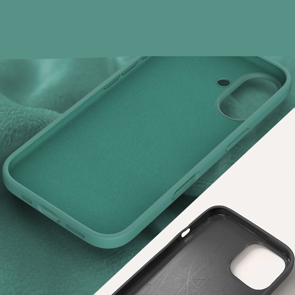 iPhone 16 Silikon Case Hülle - Dunkelblau