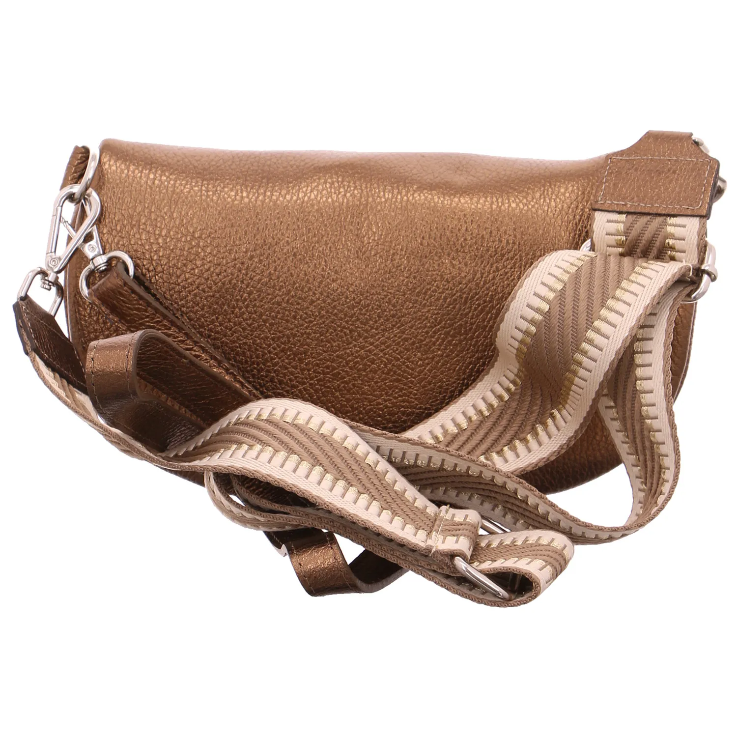 Gürteltasche / Bodybag Bronze Leder