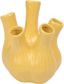 House of Nature tulpenvaas Watrous geel D 17 H 20 cm