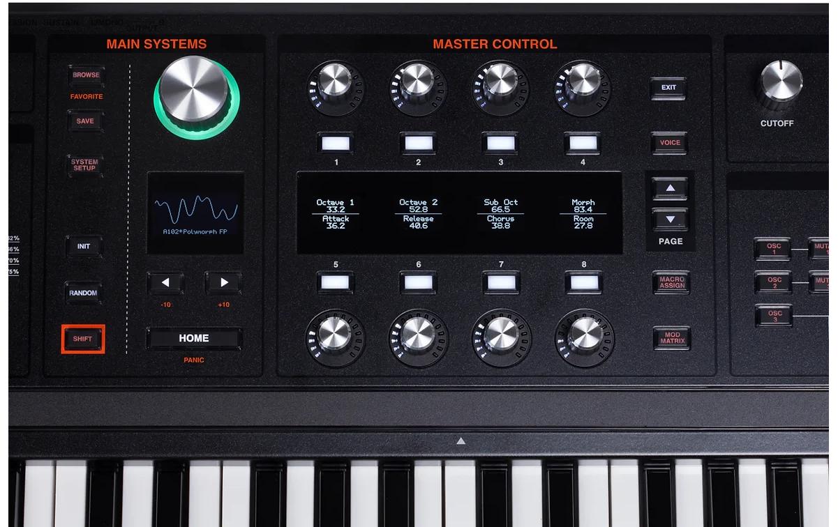 HYDRASYNTH Keyboard<br>Halbgewichtetes Keyboard
