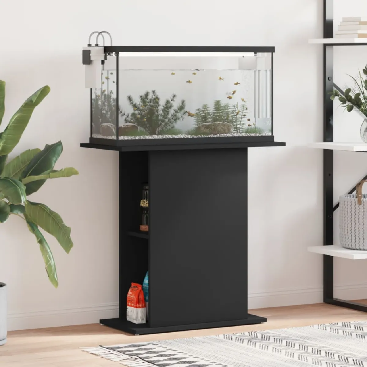VIDAXL Support pour aquarium - Noir