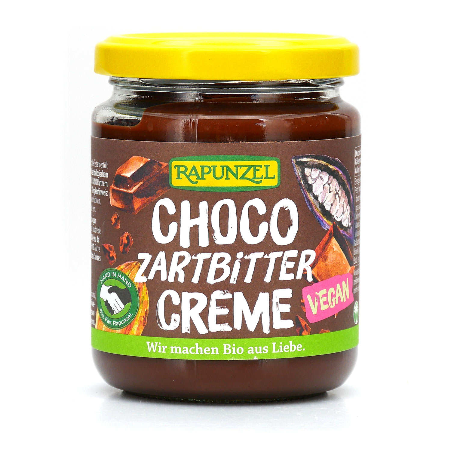 Pâte à tartiner au chocolat sans lait et sans noisettes vegan et bio