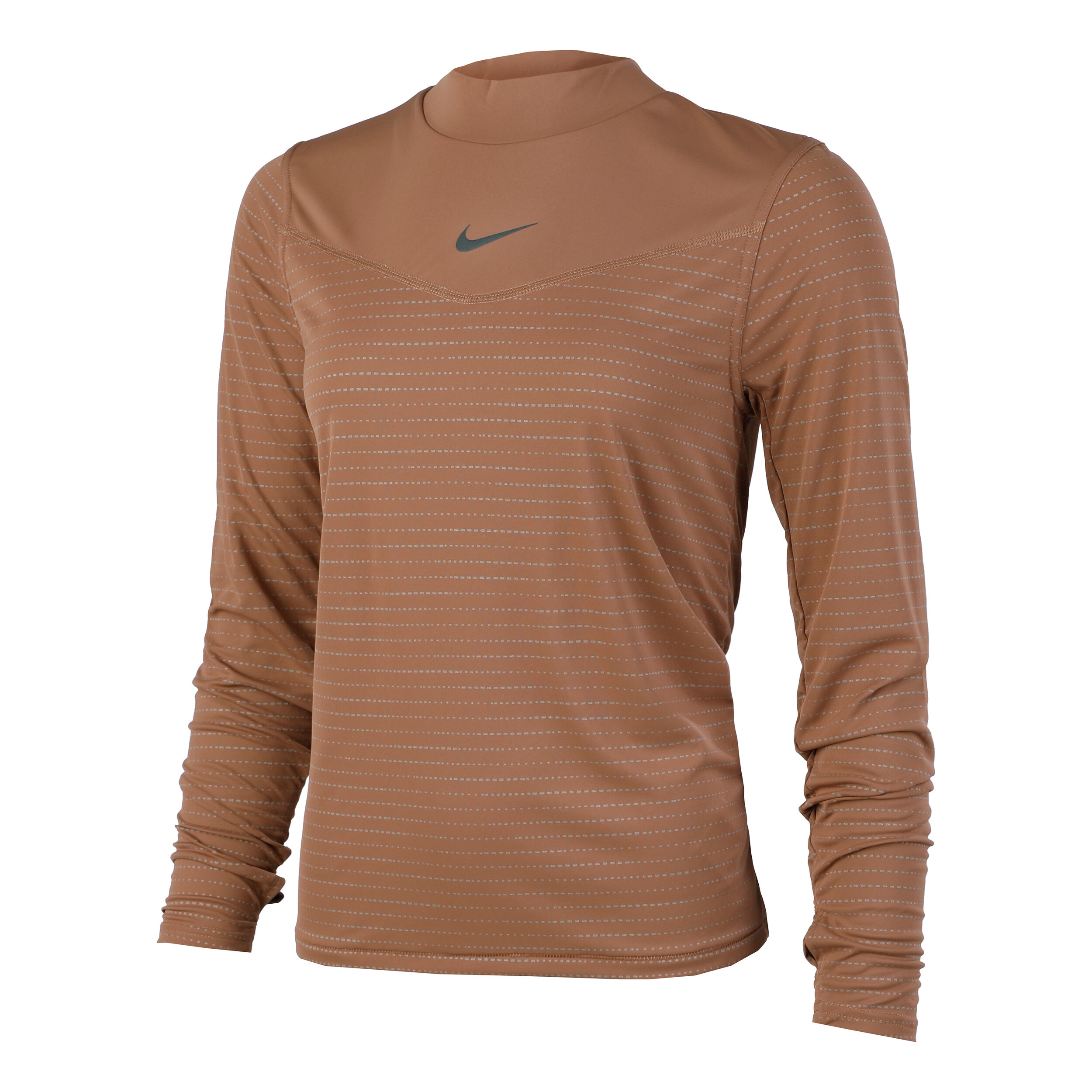 Nike Dri-Fit Run DVN Haut Manches Longues Femmes - Marron