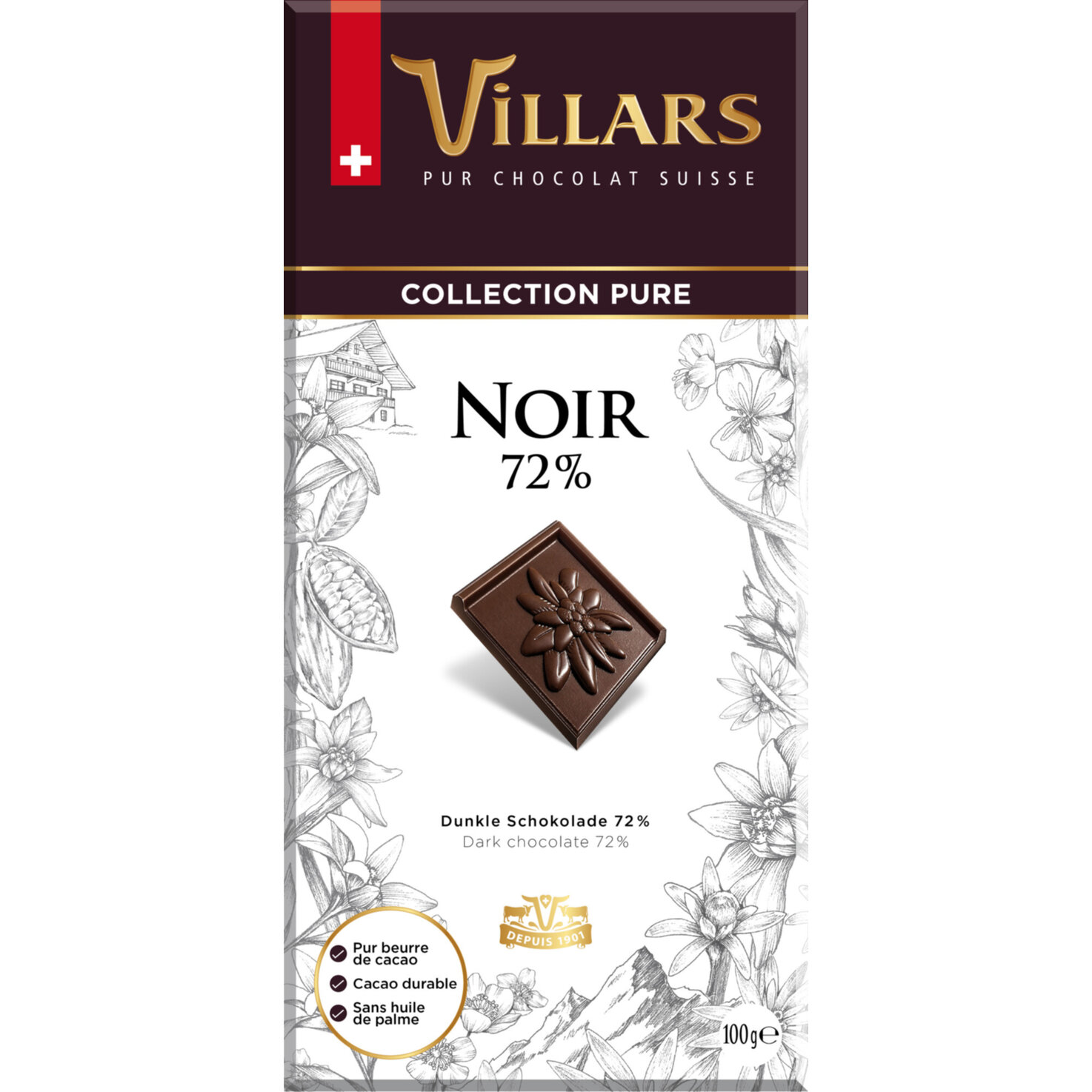 Villars Pur Noir 72%