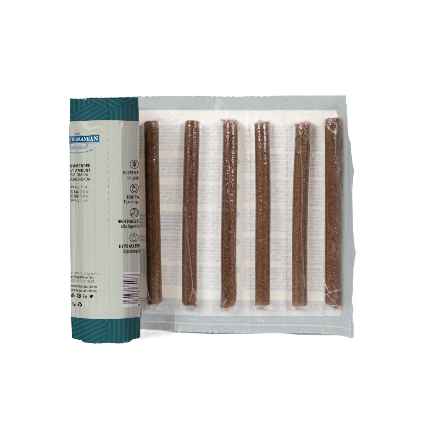 Barras de Pato Serrano Natural Mediterrâneo para Cães