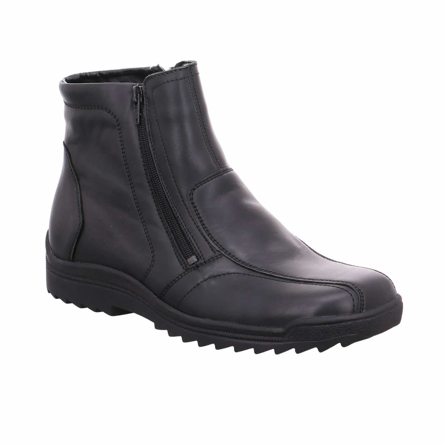 WALDLÄUFER Herbst- Winterstiefel Schwarz Leder
