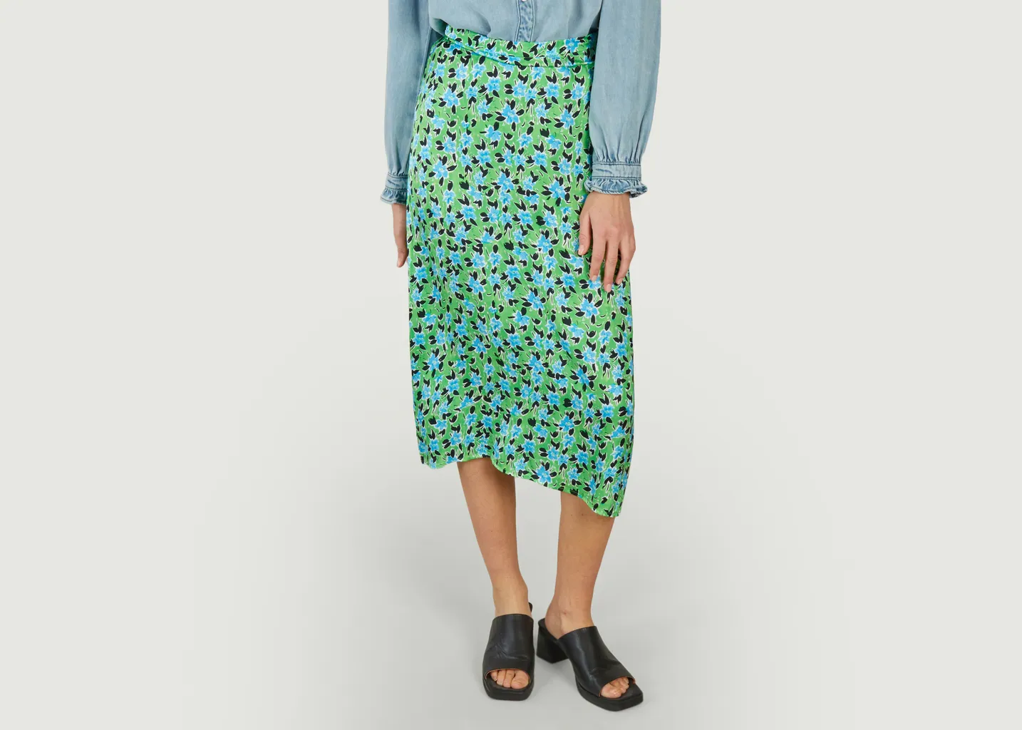 Jupe midi imprimé fleuri Fabiola Suncoo
