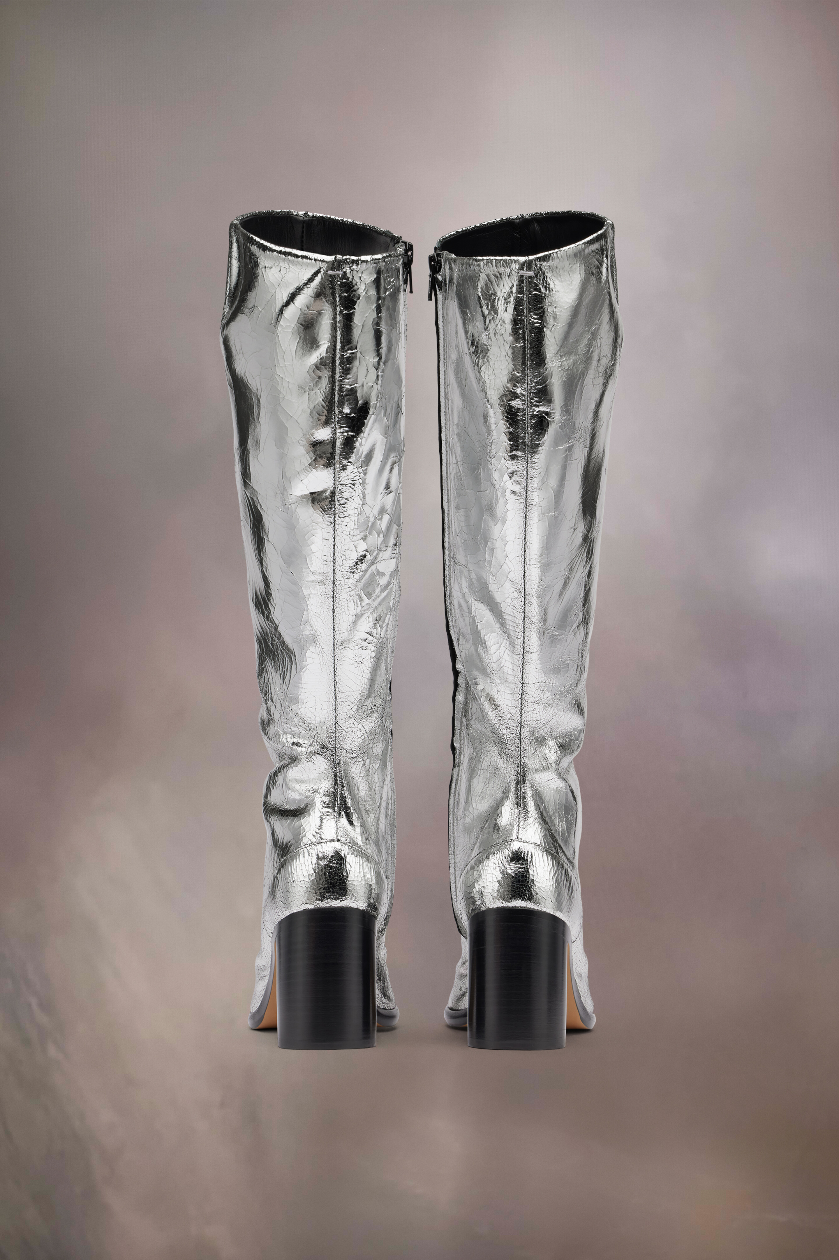 Bottes Tabi Broken mirror Argenté