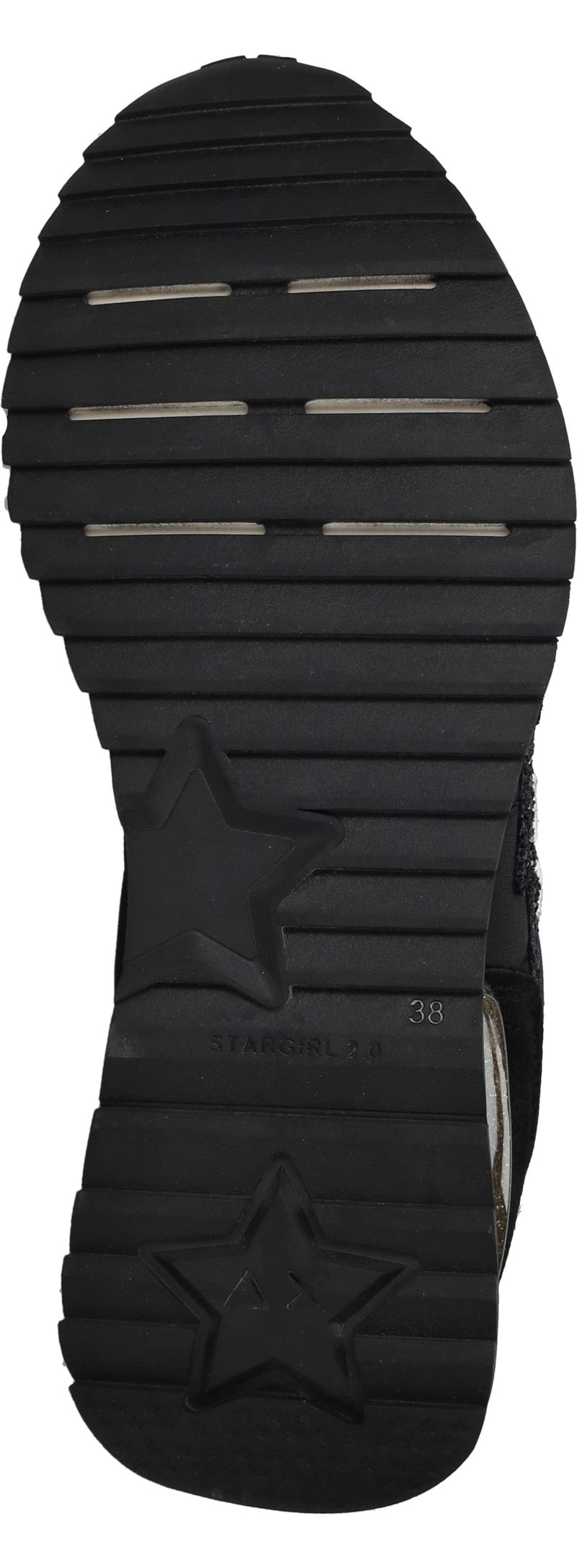 SUN68 Stargirl glitter logo Sneakers Zwart Dames