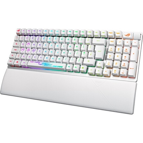 Clavier Asus Gaming sans fil Rog Strix Scope II 96 RX Wireless White