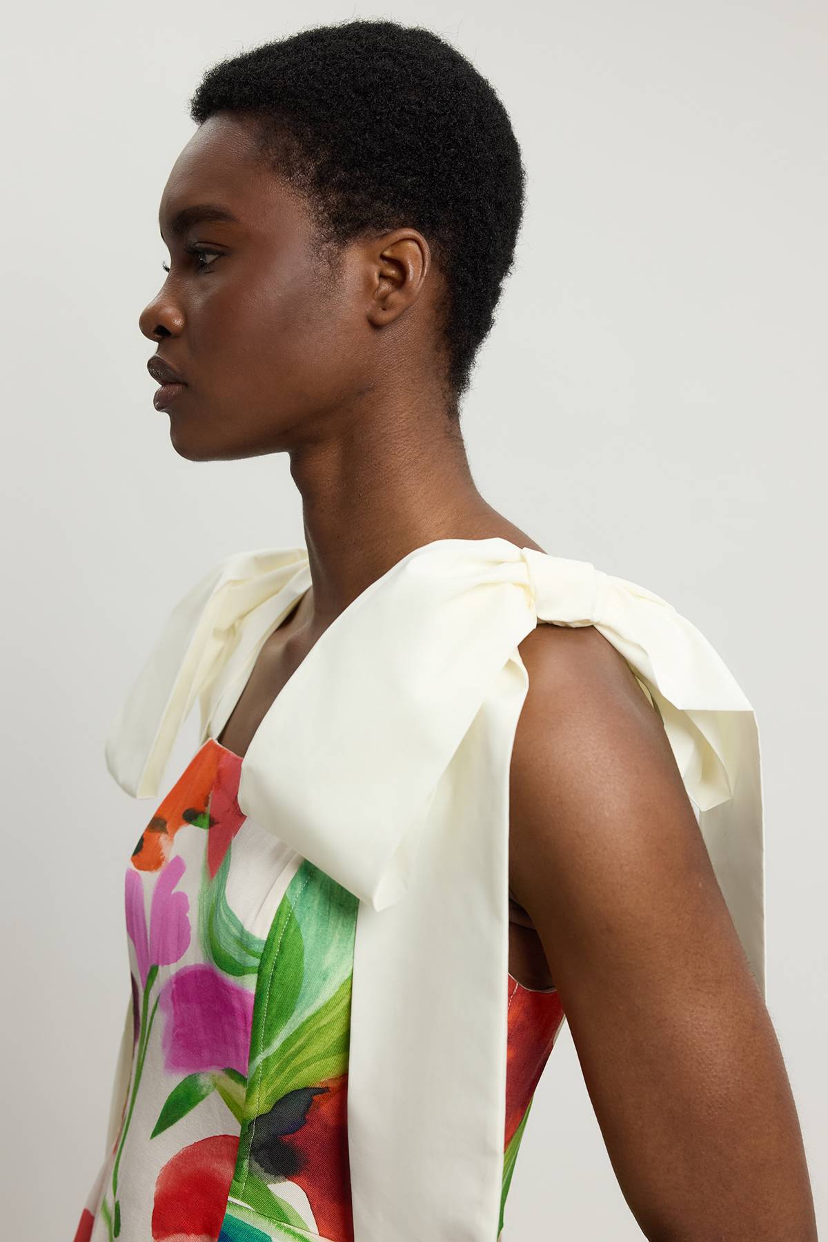 KarenMillen Robe De Soirée Tissée À Imprimé Floral En Viscose Et Lin Petite