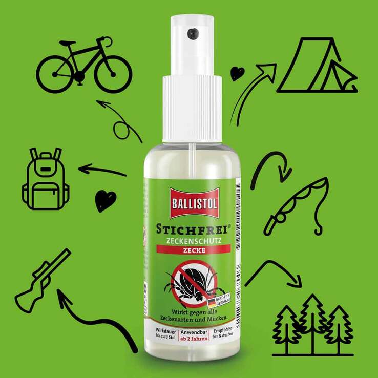 Ballistol Stichfrei Zeckenschutz Pumpspray, 100 ml