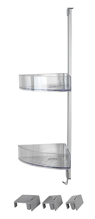 Serviteur de douche d'angle inox Wenko Premium