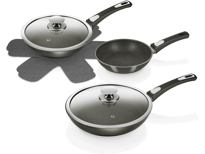 Genius Bonafit-Pfannen Set 20 cm/24 cm/28 cm Bratpfannenset